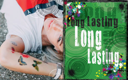Long Lasting/Slow Drying - Alcohol Based Temporary Tattoo Ink
